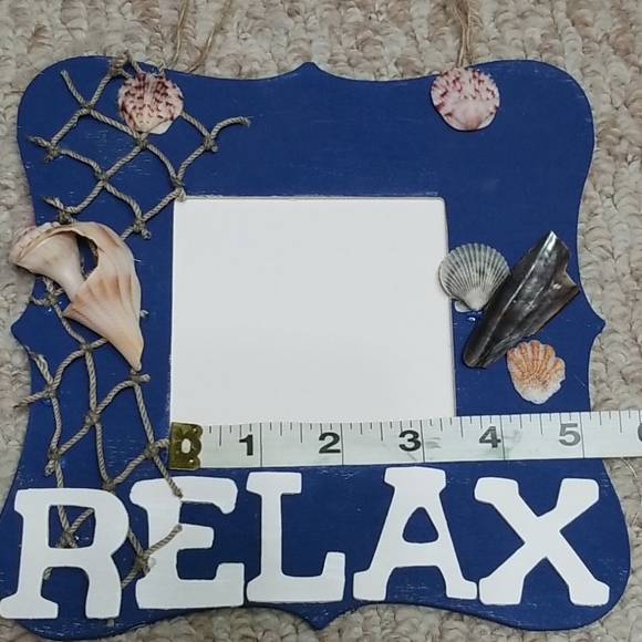 5/$25🌴Handmade " Relax" Hanging Picture Frame - Picture 5 of 8